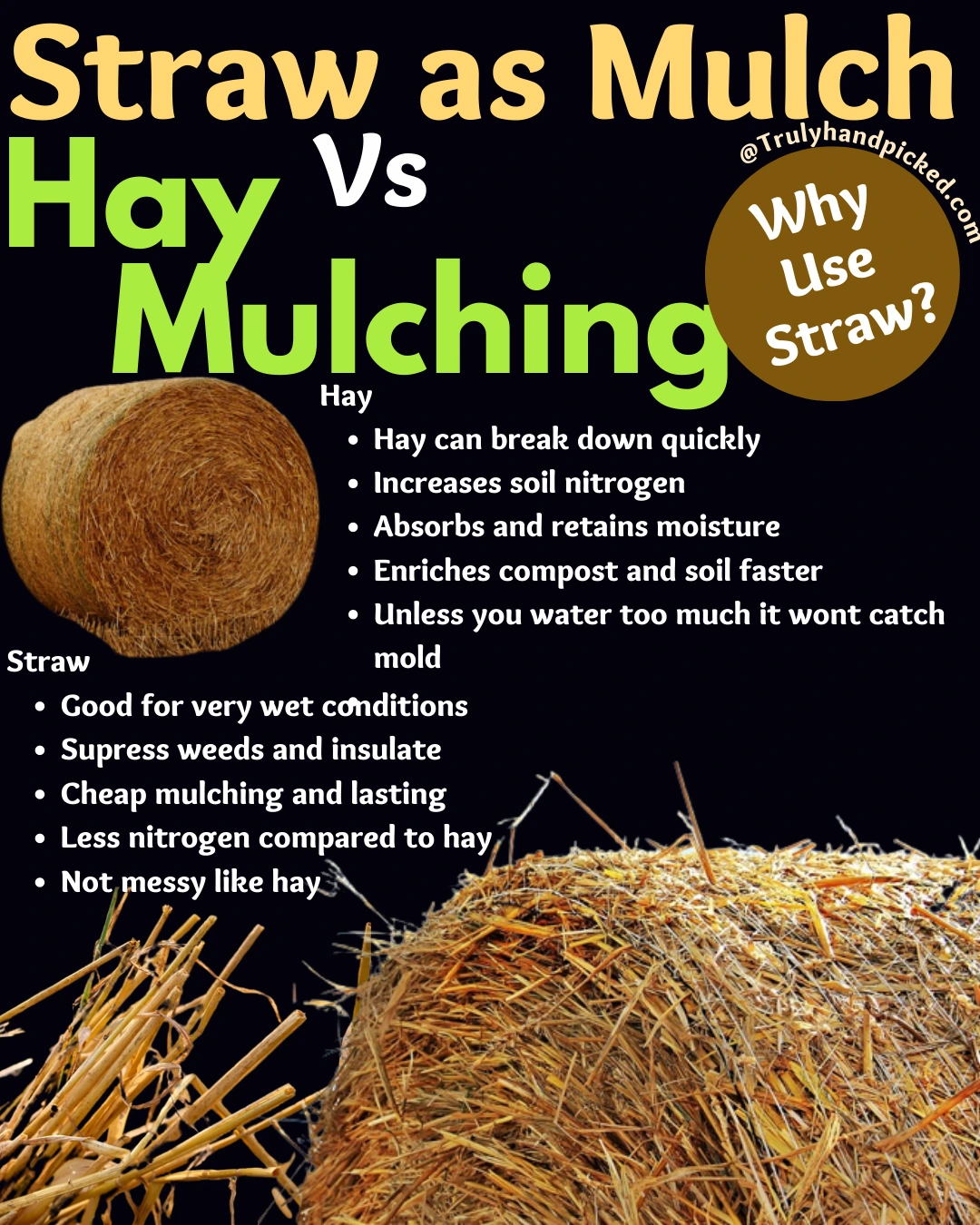 Hay vs straw as mulching material why use straw mulching